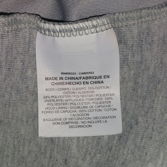 Nike Gray Zip Up Hoodie Hi Lo Hem Size Small - Picture 8 of 11
